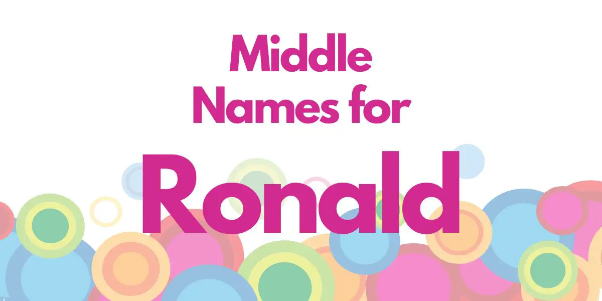 Middle Names for Ronald